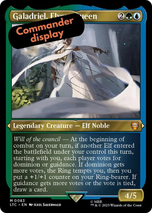 Galadriel Elven-Queen (Display Commander) [The Lord of the Rings: Tales of Middle-Earth Commander] - MTG Single