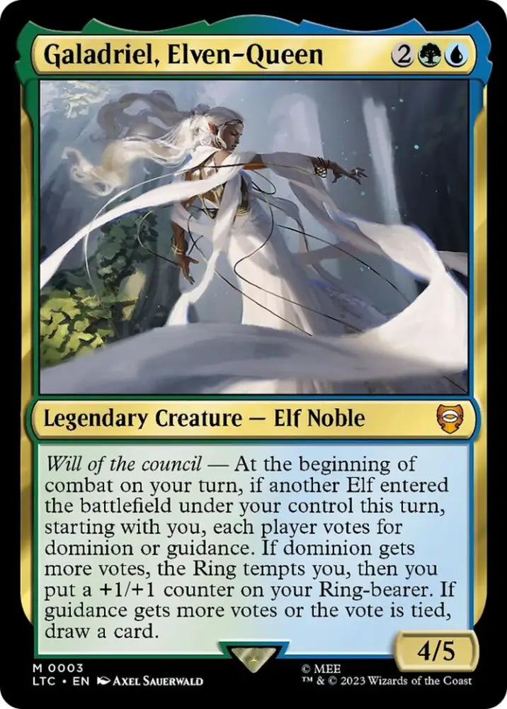 Galadriel Elven-Queen [The Lord of the Rings: Tales of Middle-Earth Commander] - MTG Single