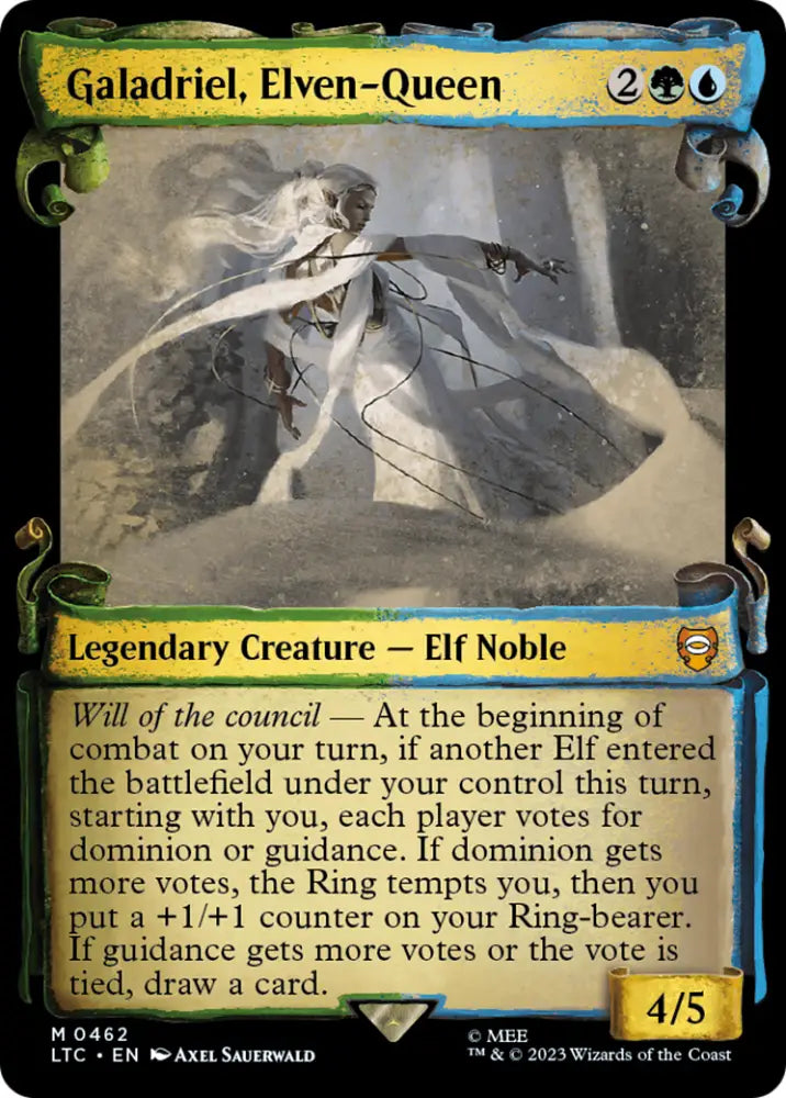 Galadriel Elven-Queen [The Lord of the Rings: Tales of Middle-Earth Commander Showcase Scrolls] - MTG Single