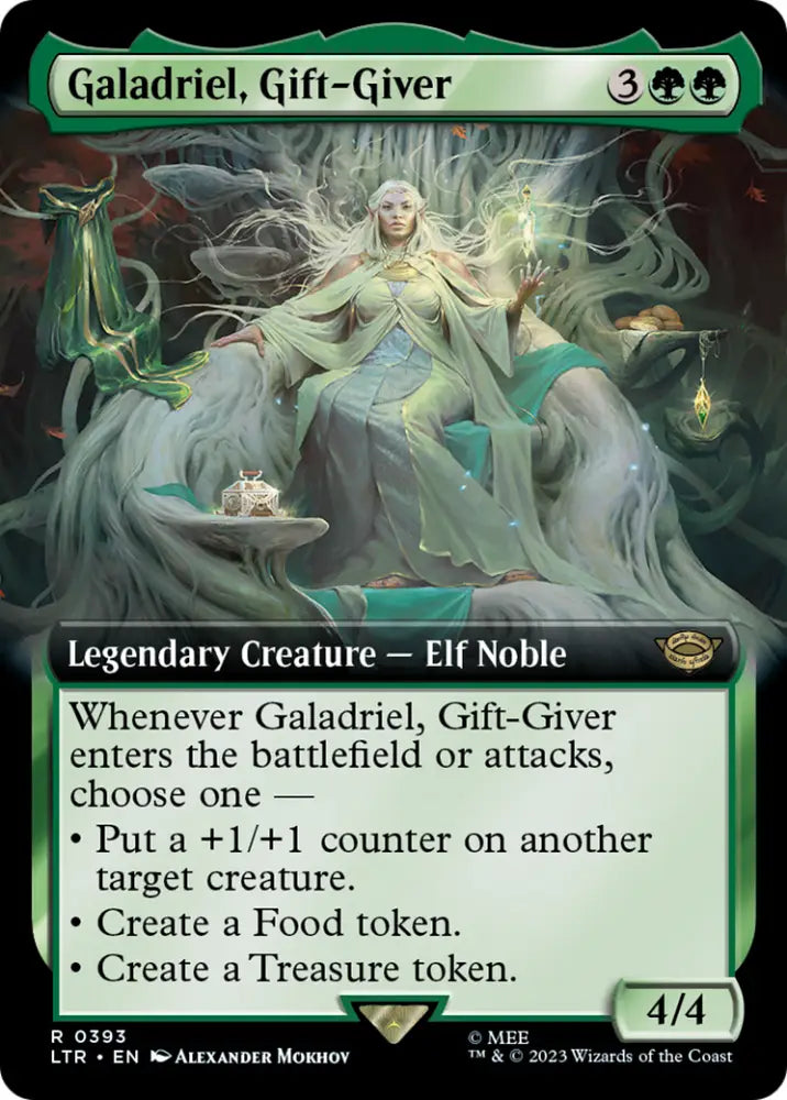 Galadriel Gift-Giver (Extended Art) [The Lord of the Rings: Tales of Middle-Earth] - MTG Single
