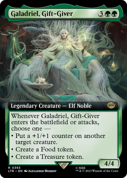 Galadriel Gift-Giver (Extended Art) [The Lord of the Rings: Tales of Middle-Earth] - MTG Single