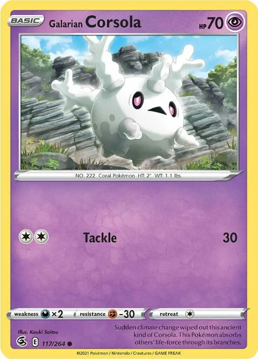 Galarian Corsola (117/264) [Sword & Shield: Fusion Strike] - Pokemon Single