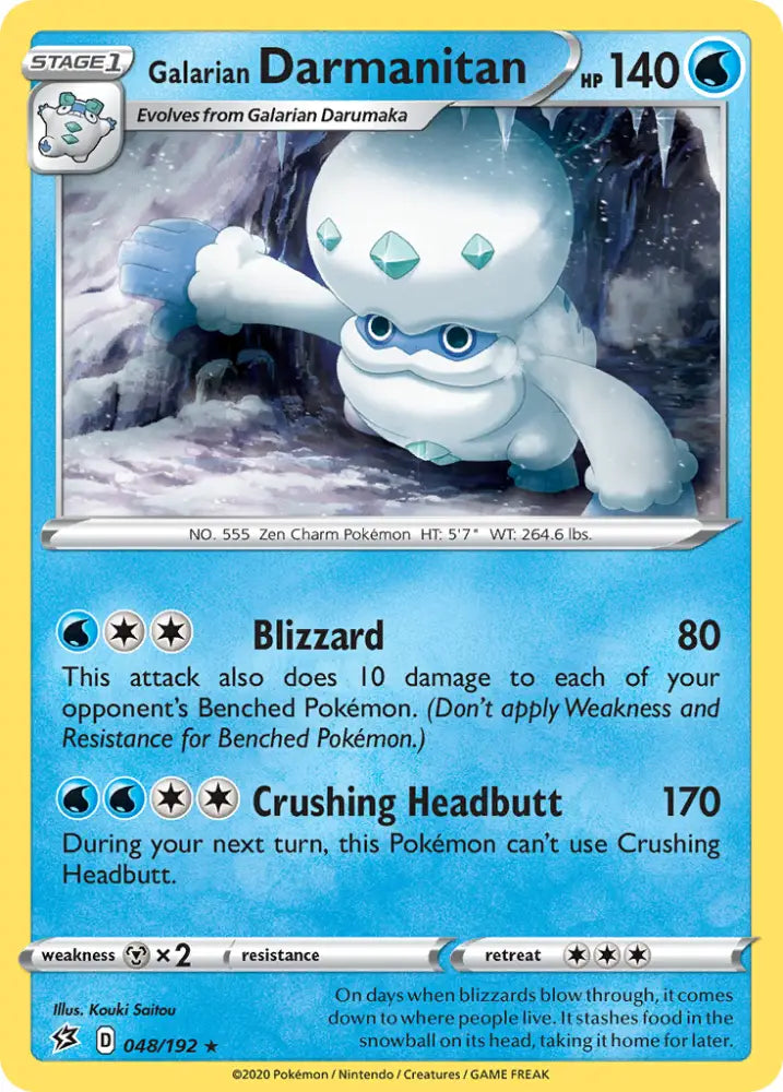 Galarian Darmanitan (048/192) [Sword & Shield: Rebel Clash] - Pokemon Single