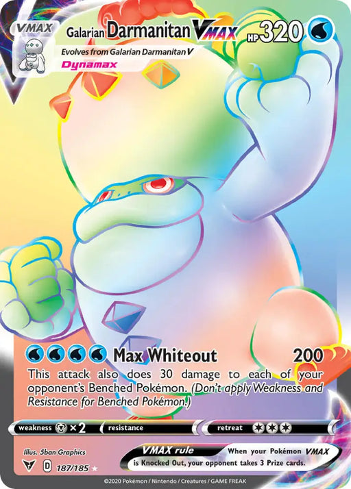 Galarian Darmanitan VMAX (187/185) [Sword & Shield: Vivid Voltage] - Pokemon Single