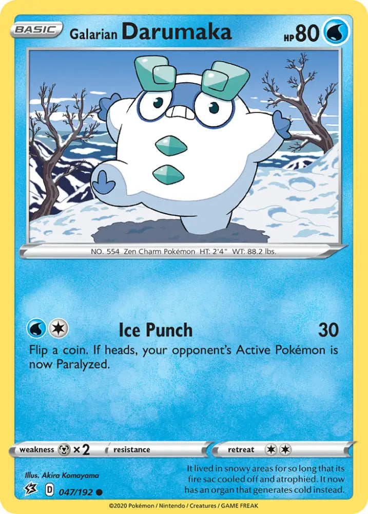 Galarian Darumaka (047/192) [Sword & Shield: Rebel Clash] - Pokemon Single