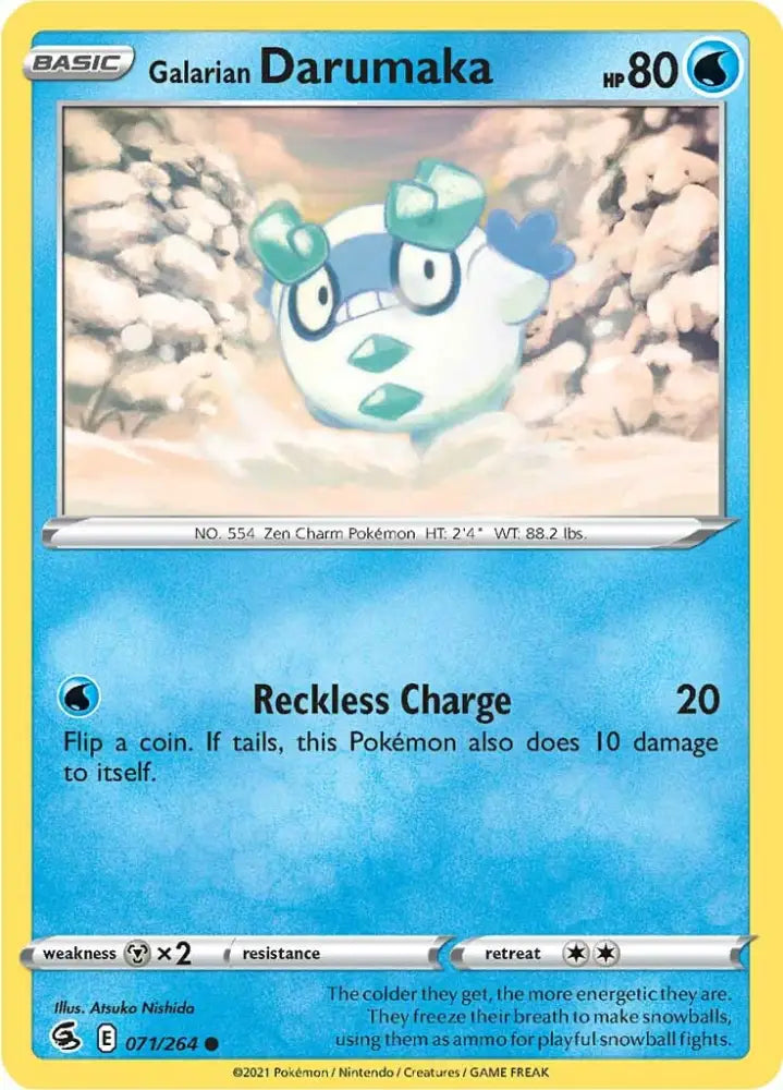 Galarian Darumaka (071/264) [Sword & Shield: Fusion Strike] - Pokemon Single