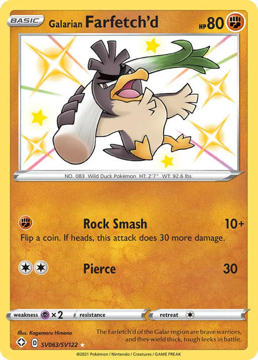 Galarian Farfetch’d (SV063/SV122) [Sword & Shield: Shining Fates] - Pokemon Single
