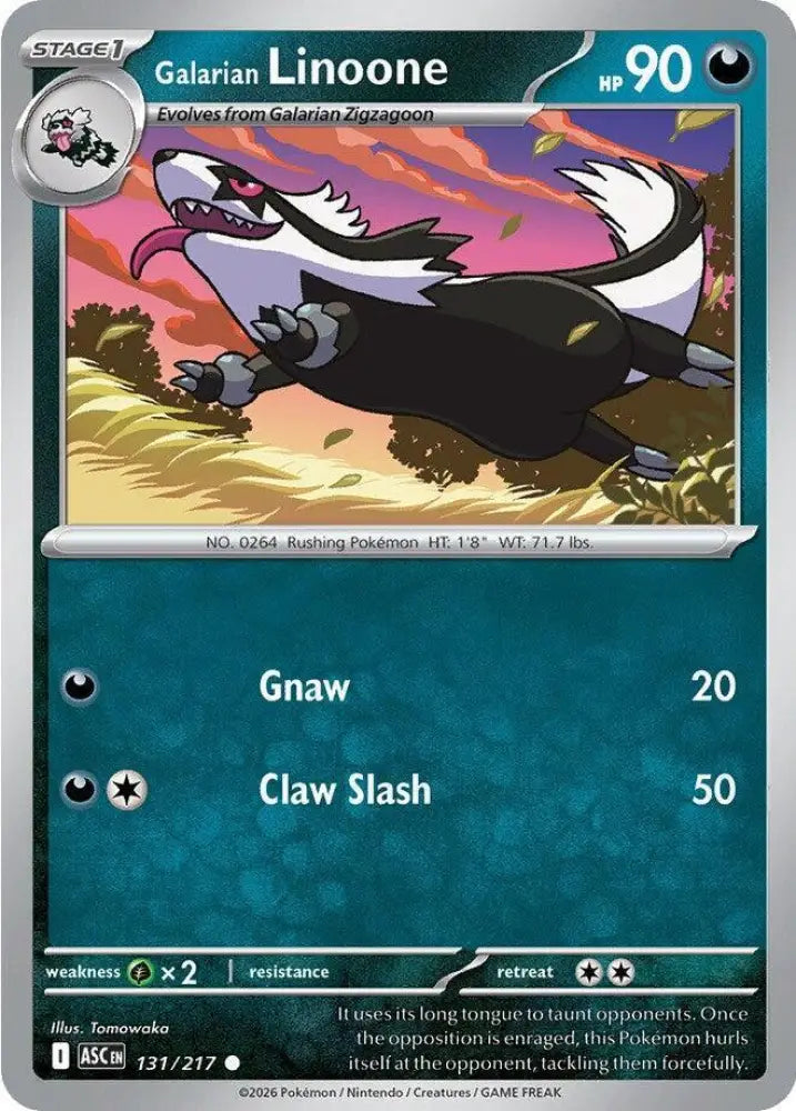Galarian Linoone (131/217) [ME: Ascended Heroes]