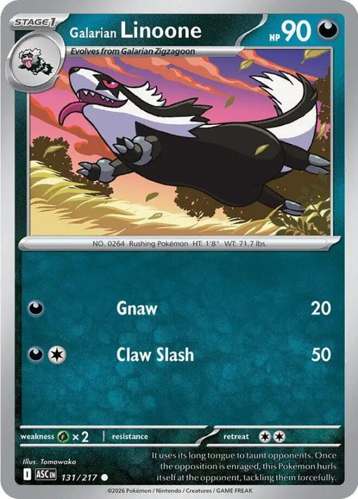 Galarian Linoone (131/217) [ME: Ascended Heroes]