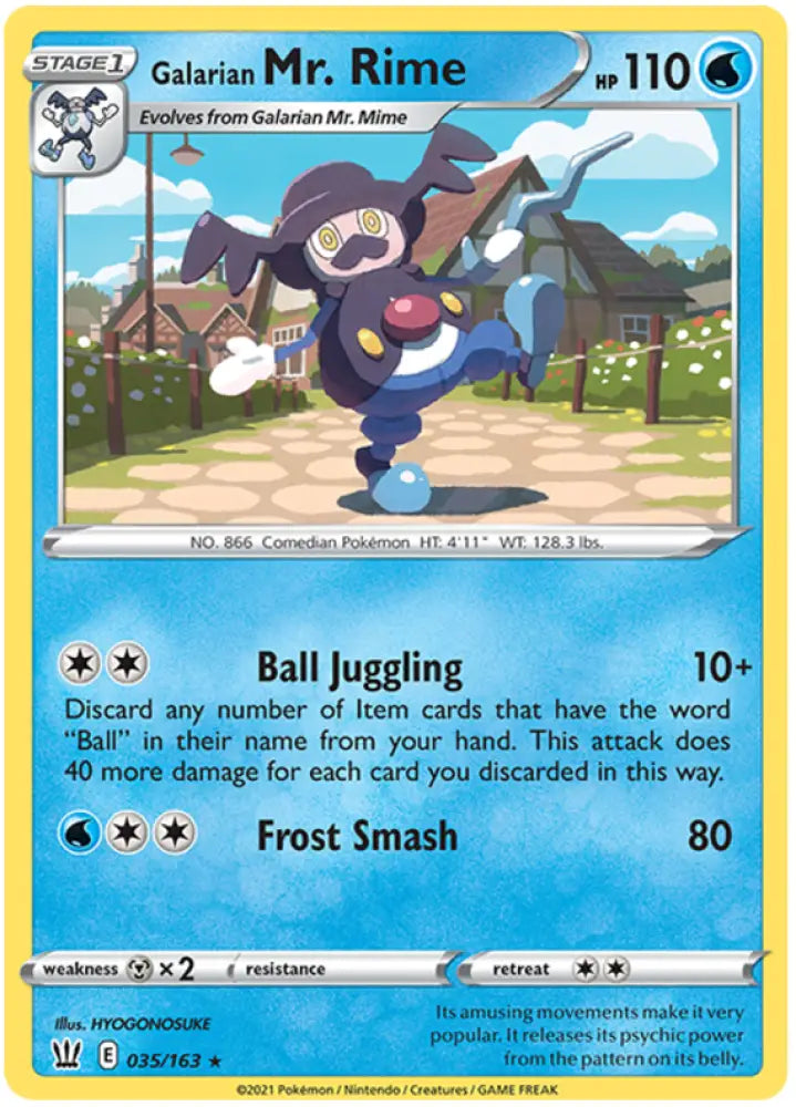 Galarian Mr. Rime (035/163) [Sword & Shield: Battle Styles] - Pokemon Single