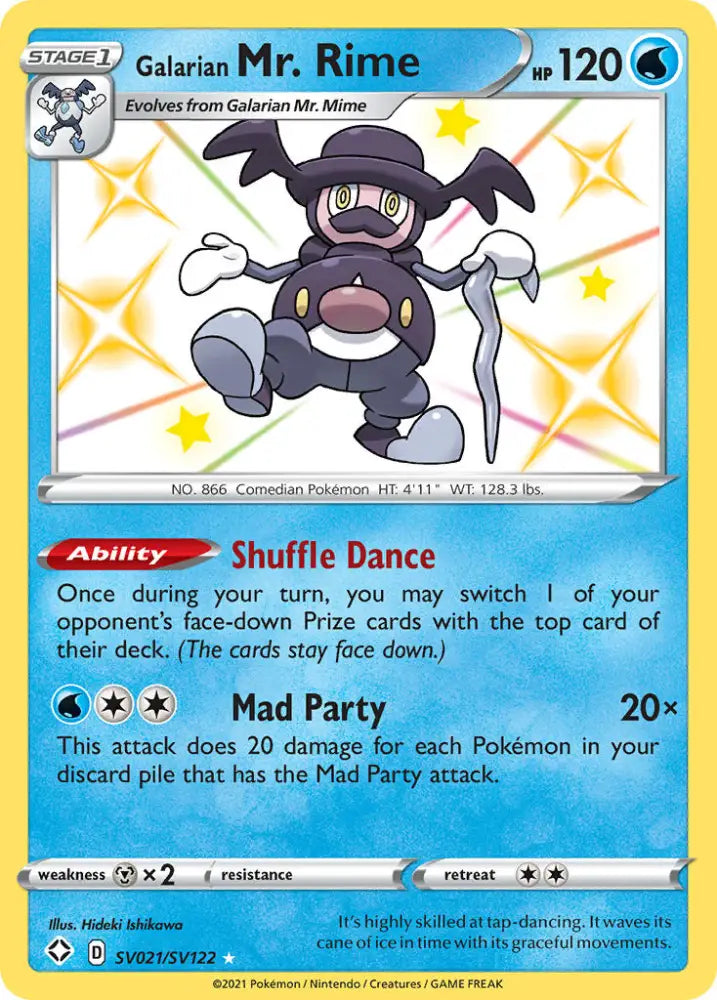 Galarian Mr. Rime (SV021/SV122) [Sword & Shield: Shining Fates] - Pokemon Single