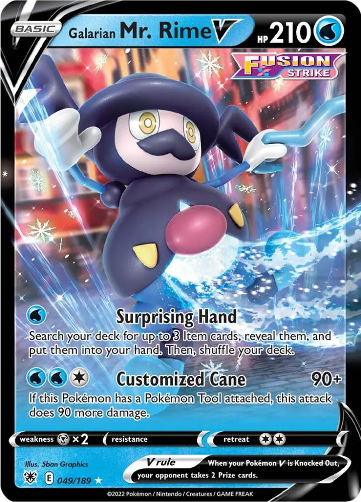Galarian Mr. Rime V (049/189) [Sword & Shield: Astral Radiance] - Pokemon Single