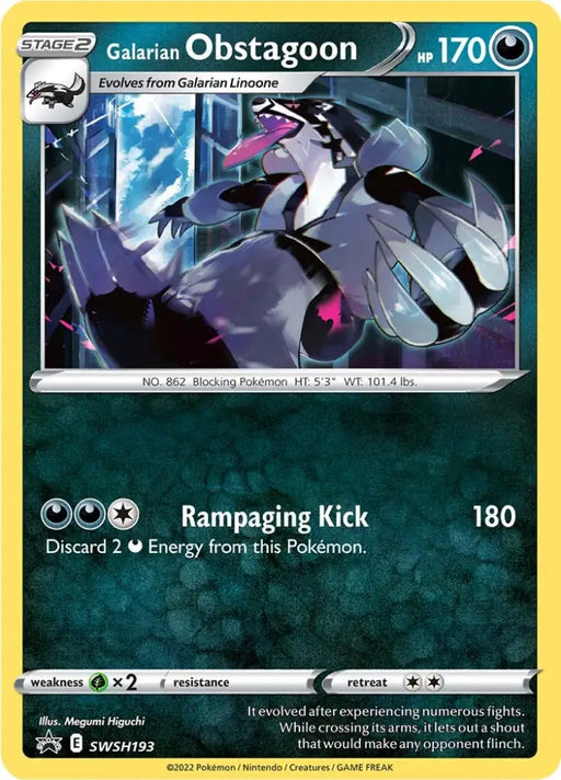 Galarian Obstagoon (SWSH193) [Sword & Shield: Black Star Promos] - Pokemon Single