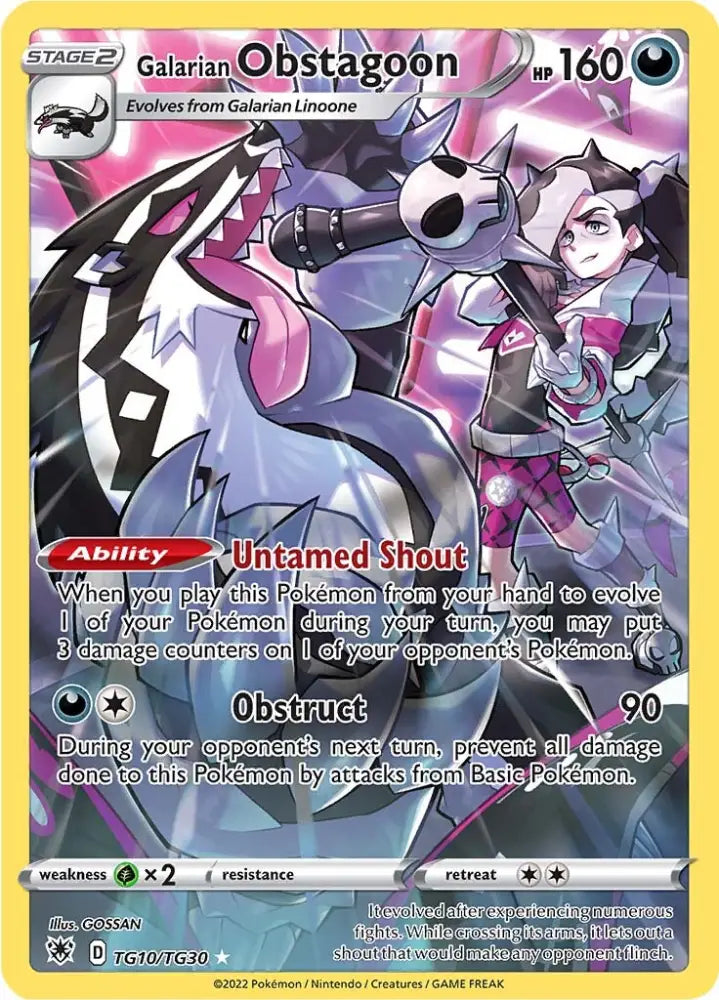 Galarian Obstagoon (TG10/TG30) [Sword & Shield: Astral Radiance] - Pokemon Single