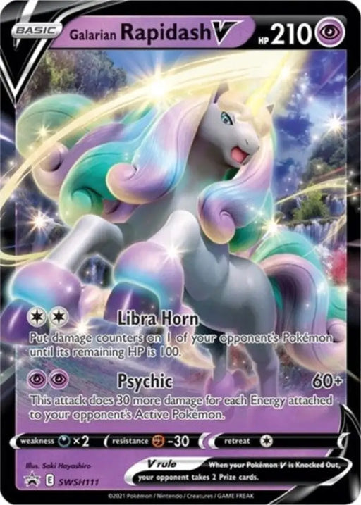 Galarian Rapidash V (SWSH111) [Sword & Shield: Black Star Promos] - Pokemon Single