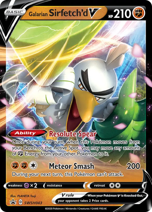 Galarian Sirfetch’d V (SWSH043) [Sword & Shield: Black Star Promos] - Pokemon Single