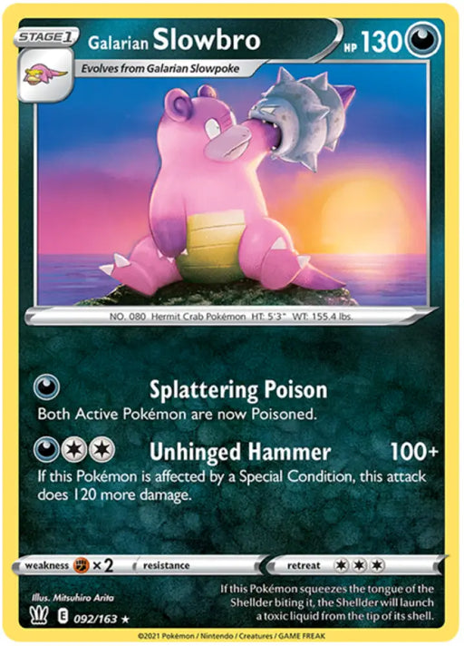 Galarian Slowbro (092/163) [Sword & Shield: Battle Styles] - Pokemon Single