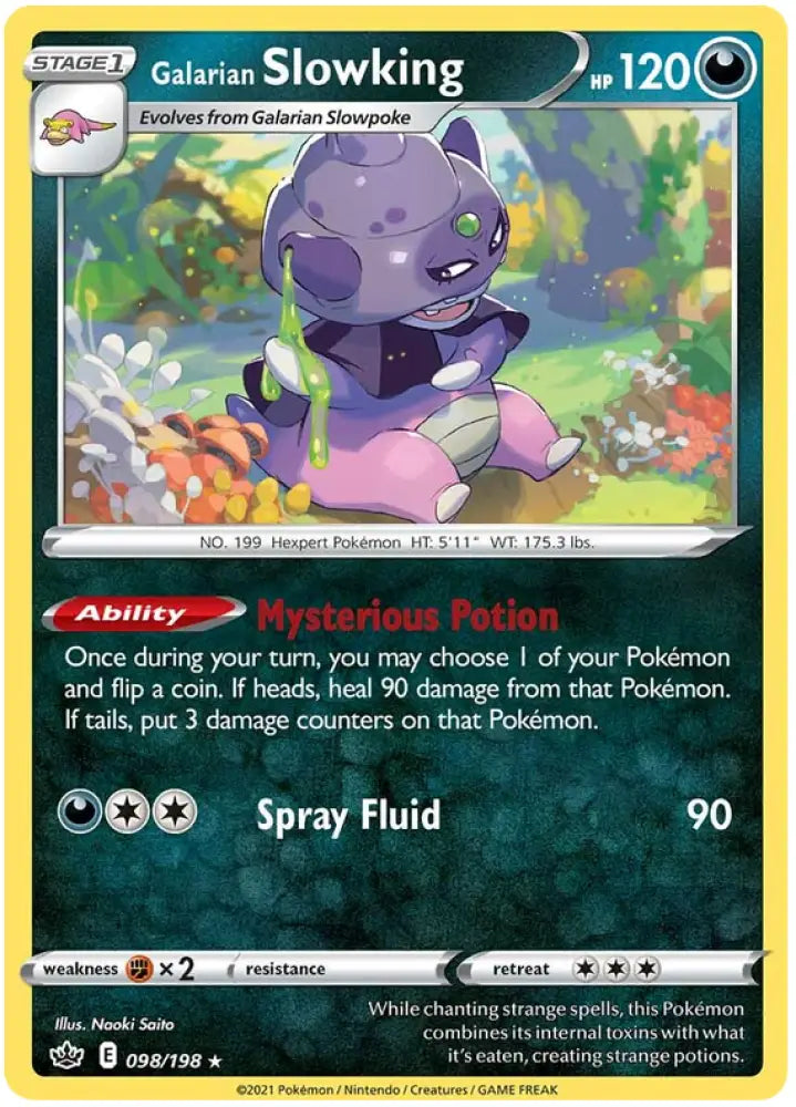 Galarian Slowking (098/198) [Sword & Shield: Chilling Reign] - Pokemon Single