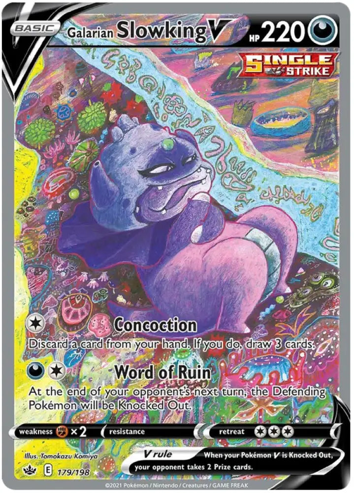 Galarian Slowking V (179/198) [Sword & Shield: Chilling Reign] - Pokemon Single