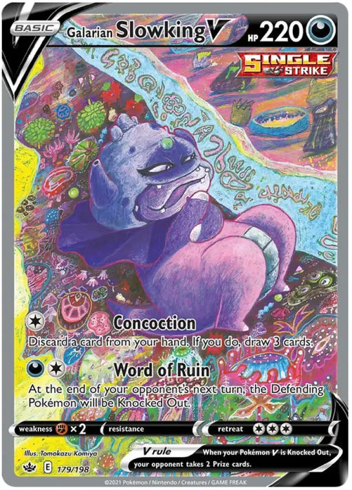 Galarian Slowking V (179/198) [Sword & Shield: Chilling Reign] - Pokemon Single