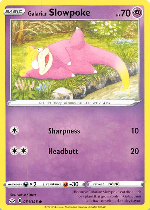 Galarian Slowpoke (054/198) [Sword & Shield: Chilling Reign] - Pokemon Single