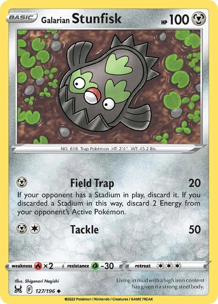Galarian Stunfisk (127/196) [Sword & Shield: Lost Origin] - Pokemon Single