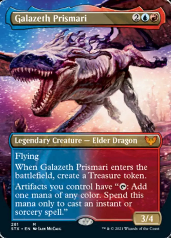 Galazeth Prismari (Borderless Alternate Art) [Strixhaven: School of Mages] - MTG Single