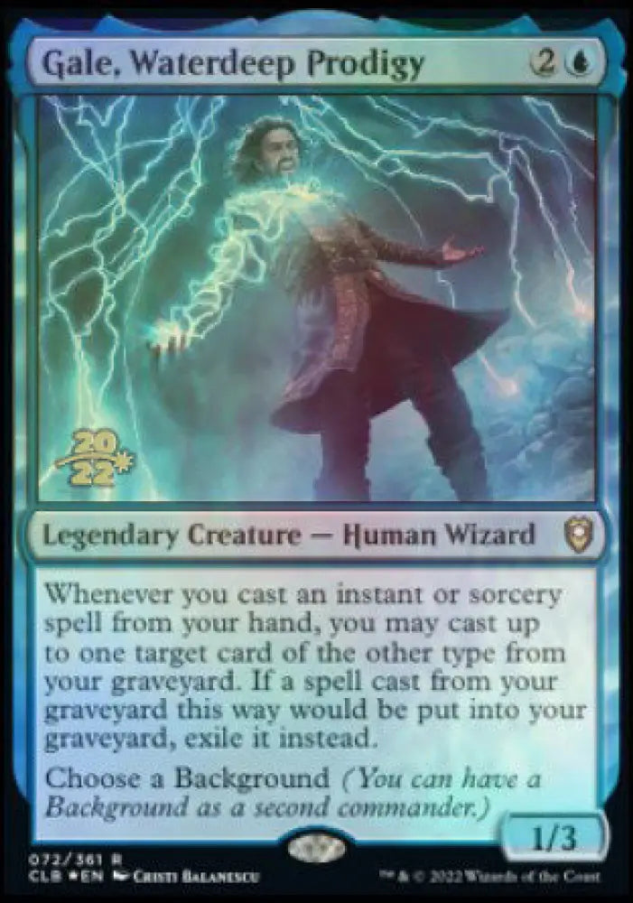 Gale Waterdeep Prodigy [Commander Legends: Battle for Baldur’s Gate Prerelease Promos] - MTG Single