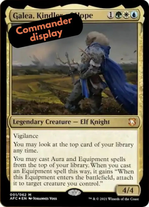 Galea Kindler of Hope (Display Commander) [Dungeons & Dragons: Adventures in the Forgotten Realms Commander] - MTG