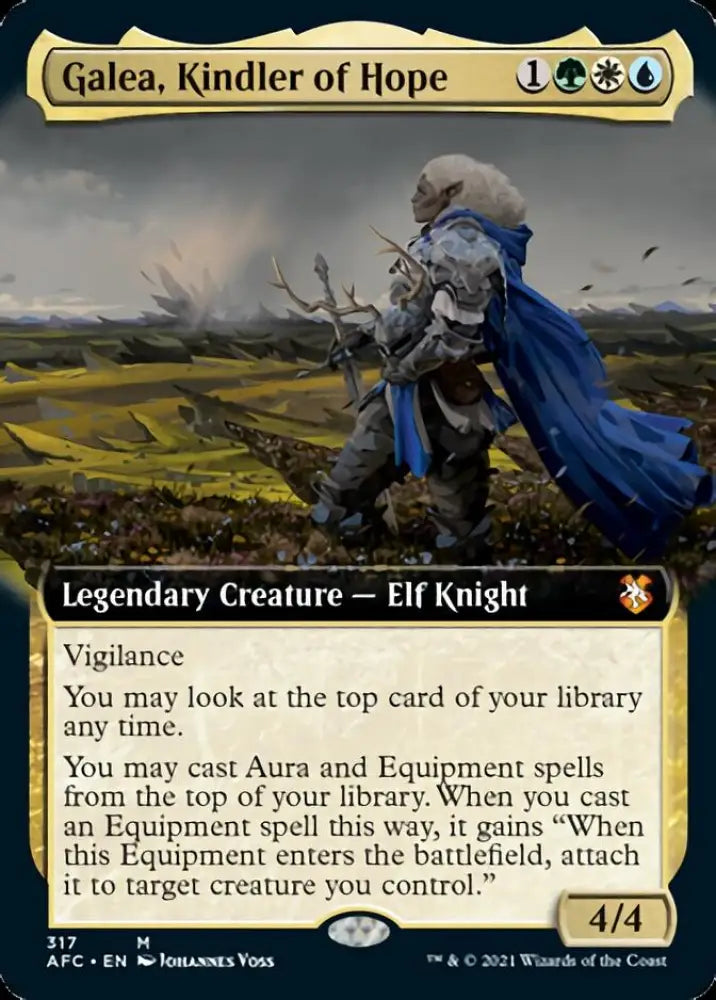 Galea Kindler of Hope (Extended Art) [Dungeons & Dragons: Adventures in the Forgotten Realms Commander] - MTG Single
