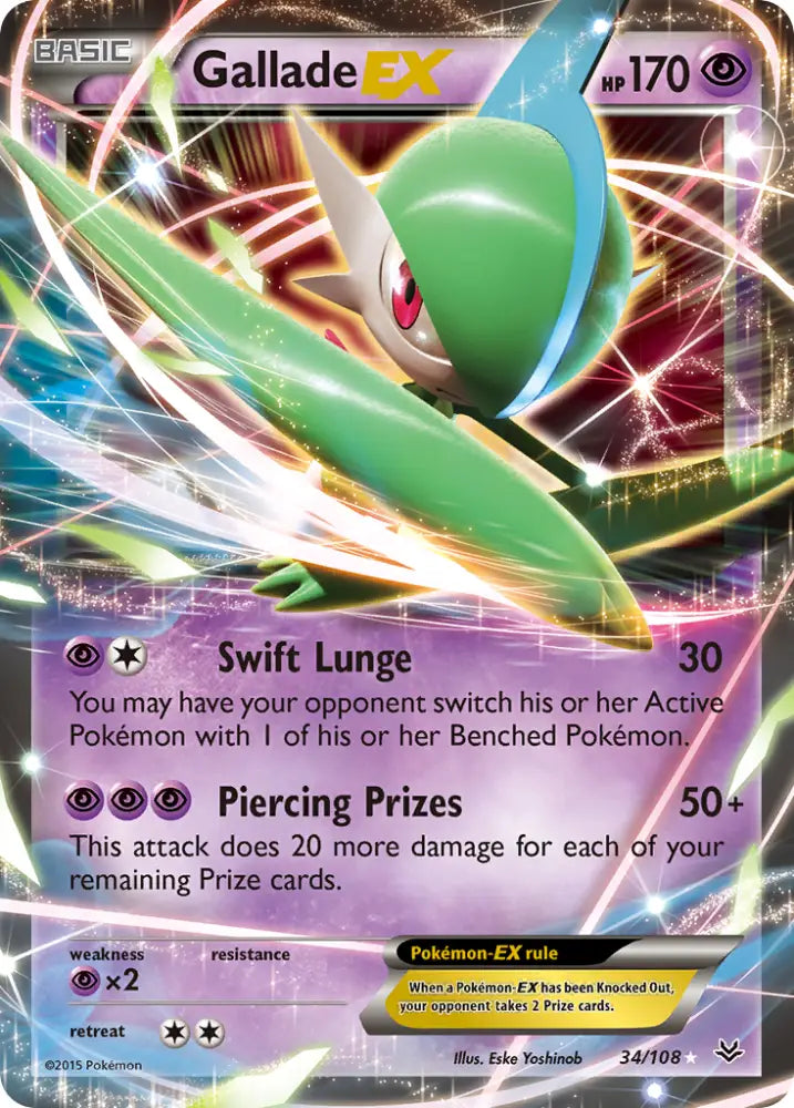 Gallade EX (34/108) [XY: Roaring Skies] - Pokemon Single