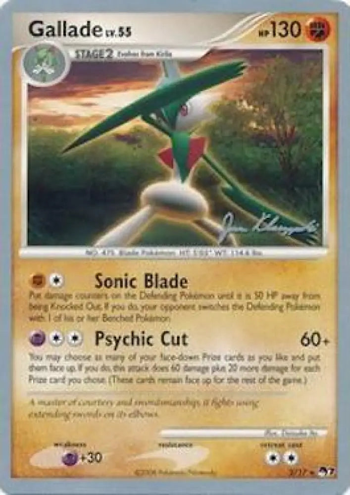 Gallade LV.55 (2/17) (Psychic Lock - Jason Klaczynski) [World Championships 2008] - Pokemon Single