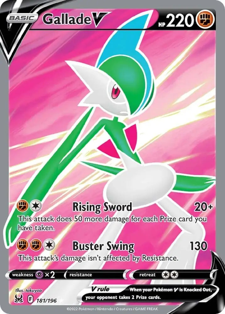 Gallade V (181/196) [Sword & Shield: Lost Origin] - Pokemon Single