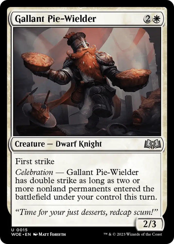 Gallant Pie-Wielder [Wilds of Eldraine] - MTG Single