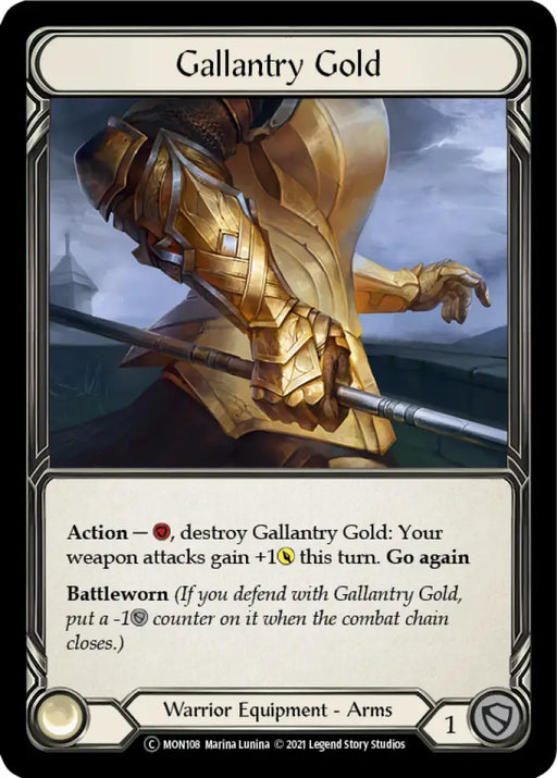 Gallantry Gold [Monarch Unlimited] Unlimited Rainbow Foil - Flesh And Blood Single