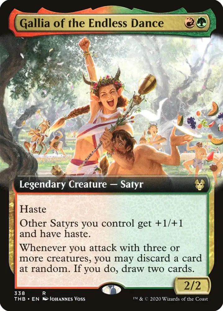Gallia of the Endless Dance (Extended Art) [Theros Beyond Death] - MTG Single