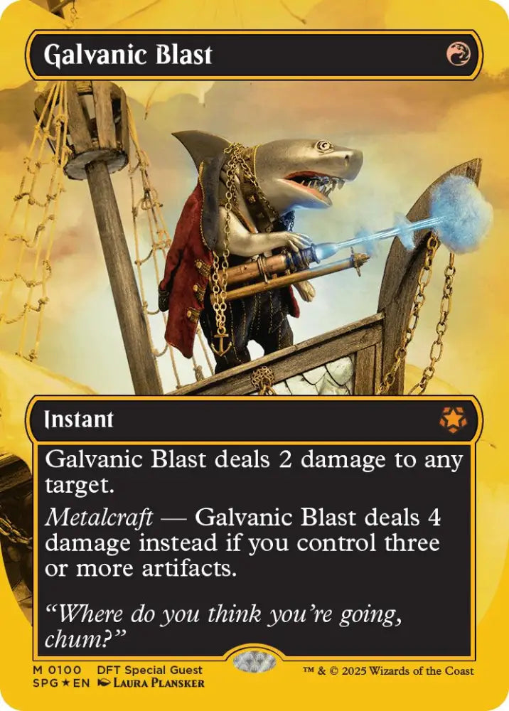 Galvanic Blast (Borderless) (First-Place Foil) [Aetherdrift Special Guests] - MTG Single