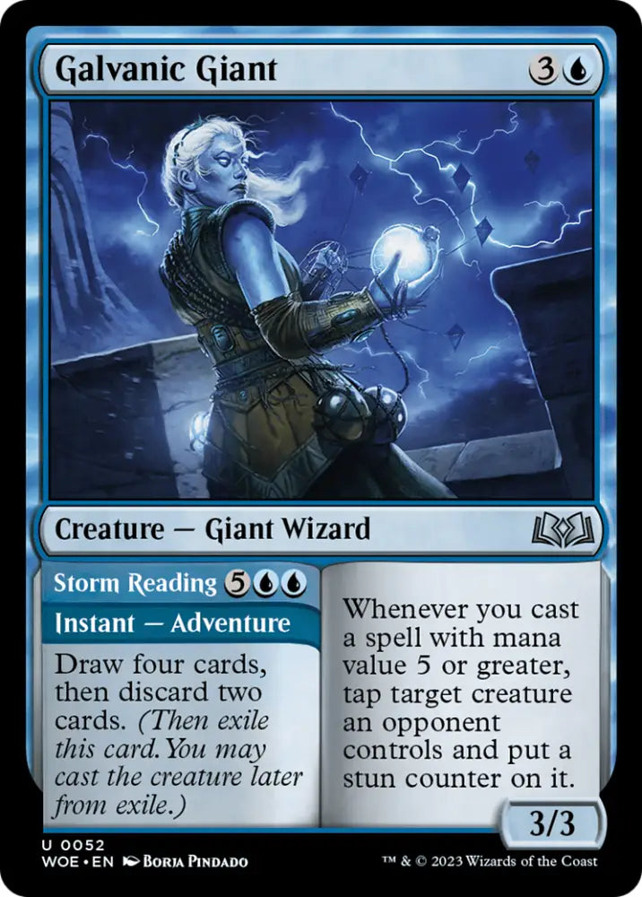 Galvanic Giant // Storm Reading [Wilds of Eldraine] - MTG Single