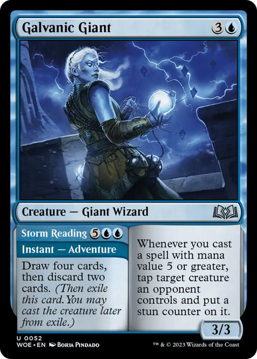 Galvanic Giant // Storm Reading [Wilds of Eldraine] - MTG Single