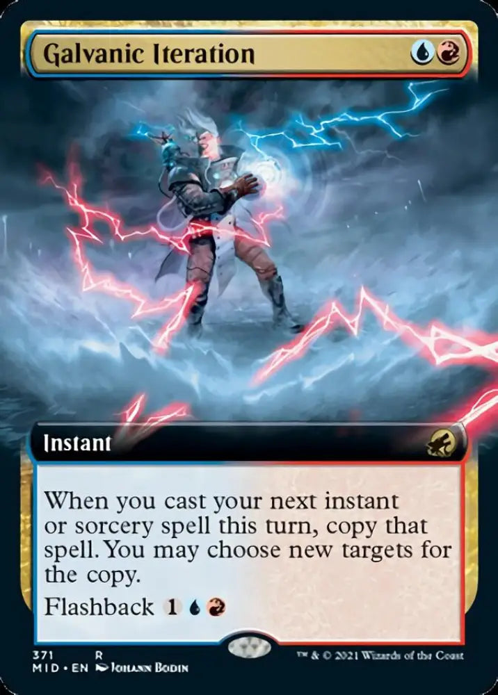 Galvanic Iteration (Extended Art) [Innistrad: Midnight Hunt] - MTG Single
