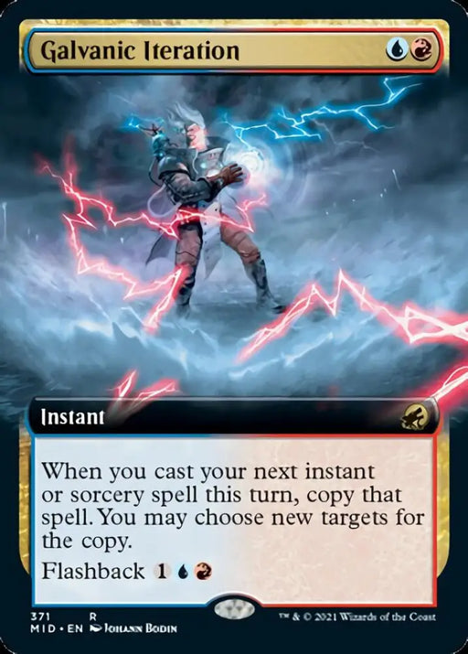 Galvanic Iteration (Extended Art) [Innistrad: Midnight Hunt] - MTG Single