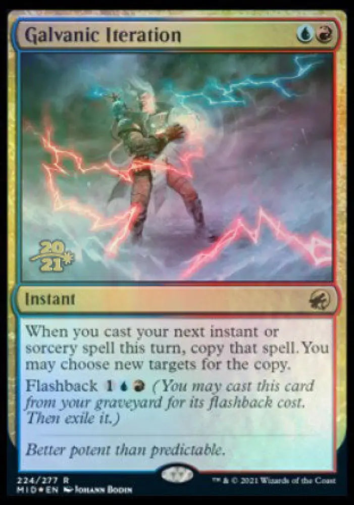 Galvanic Iteration [Innistrad: Midnight Hunt Prerelease Promos] - MTG Single
