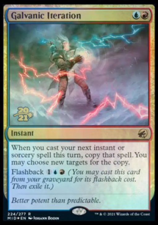 Galvanic Iteration [Innistrad: Midnight Hunt Prerelease Promos] - MTG Single