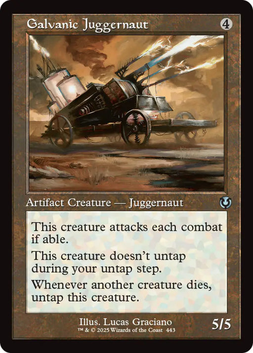 Galvanic Juggernaut (Retro Frame) [Innistrad Remastered] - MTG Single