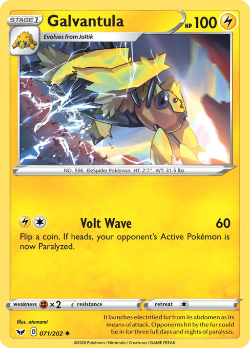 Galvantula (071/202) [Sword & Shield: Base Set] - Pokemon Single