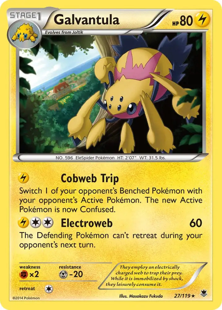 Galvantula(27/119) (Theme Deck Exclusive) [XY: Phantom Forces] - Pokemon Single
