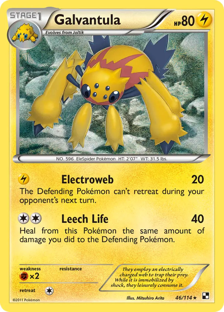 Galvantula (46/114) [Black & White: Base Set] - Pokemon Single