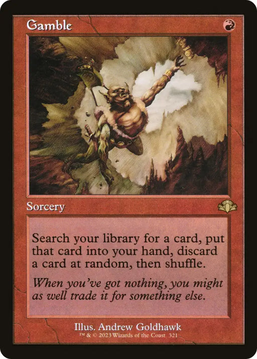 Gamble (Retro) [Dominaria Remastered] - MTG Single