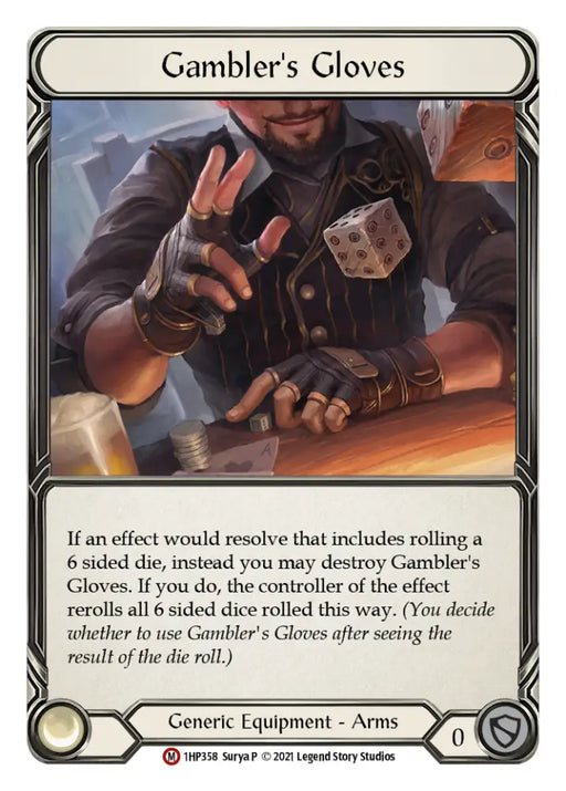 Gambler’s Gloves [1HP358] (History Pack 1) - Flesh And Blood Single