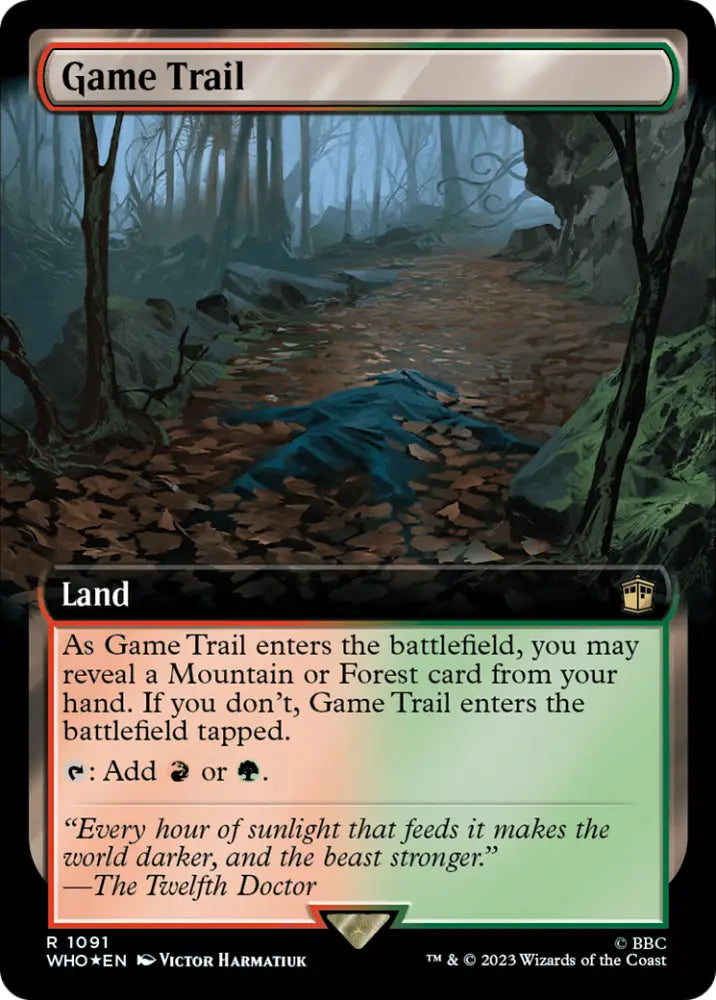 Game Trail (Extended Art) (Surge Foil) [Doctor Who] - MTG Single